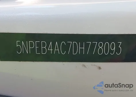 2013 Hyundai Sonata Gls из США, поврежденный, VIN 5NPEB4AC7DH778093